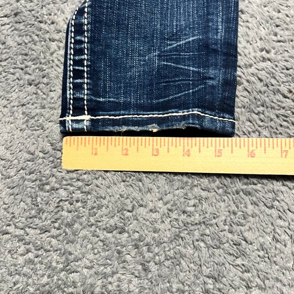 Rock Revival Jeans Womens 27 (31x31) Lilas Easy Skinny Blue Bling Western - Picture 8 of 11